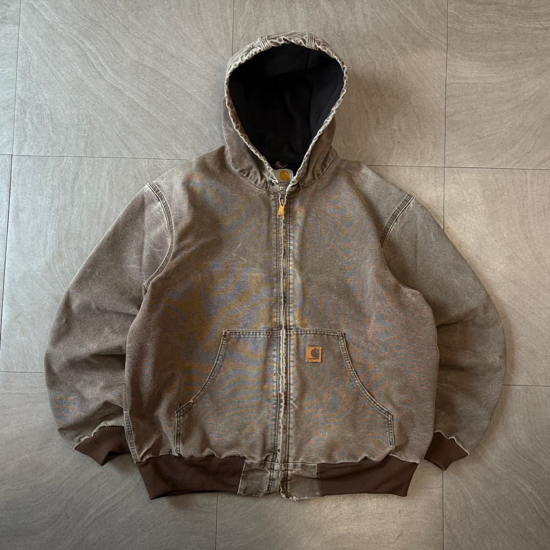 칼하트 정품 j28 브라운 액티브 자켓  상품이미지1