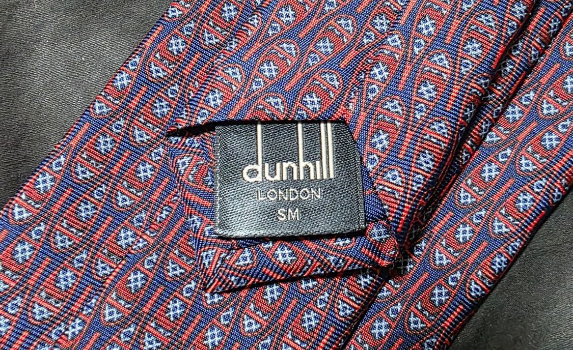 [새상품] 던힐 dunhill 이탈리아제 실크 넥타이 상품이미지8