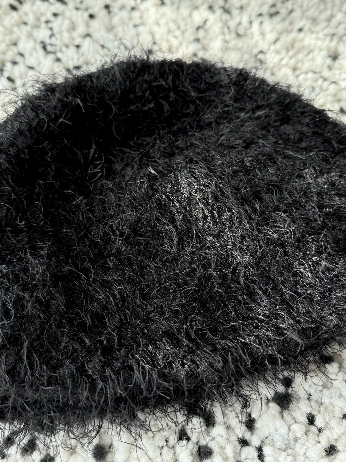 낫띵에브리띵 헤어리 비니 블랙 상품이미지2