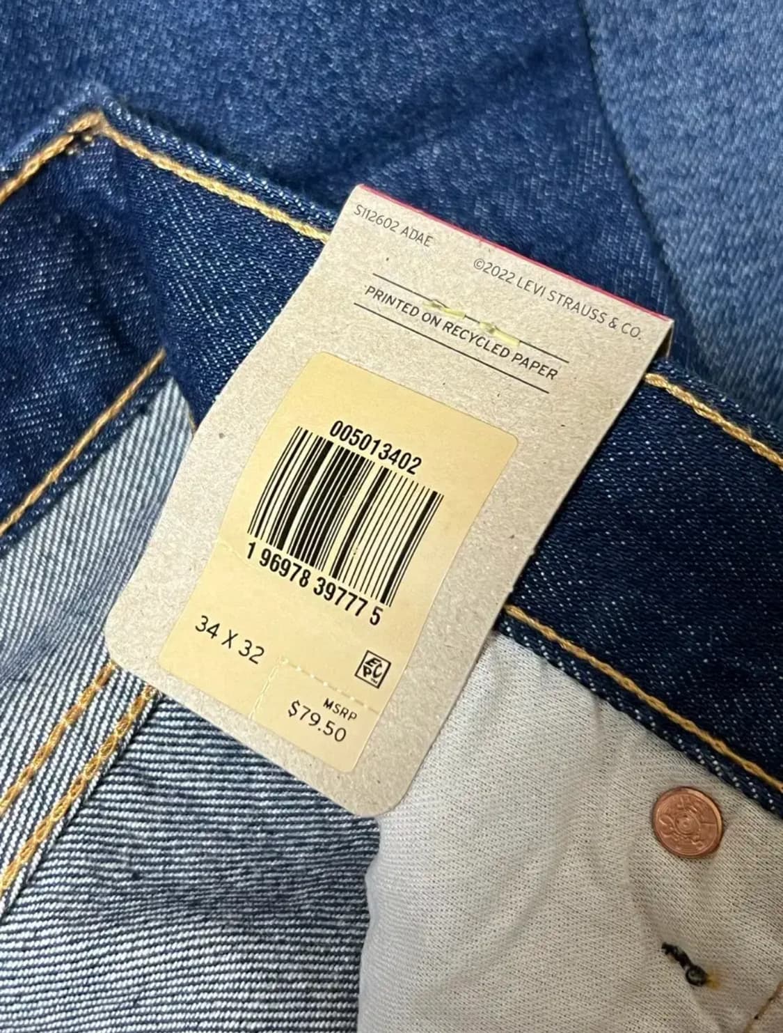 [34-32] 리바이스 501 청바지 (005013402) 상품이미지3