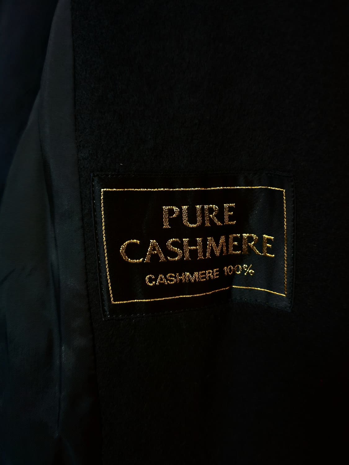 캐시미어100% 블랙고급롱코트 상품이미지2