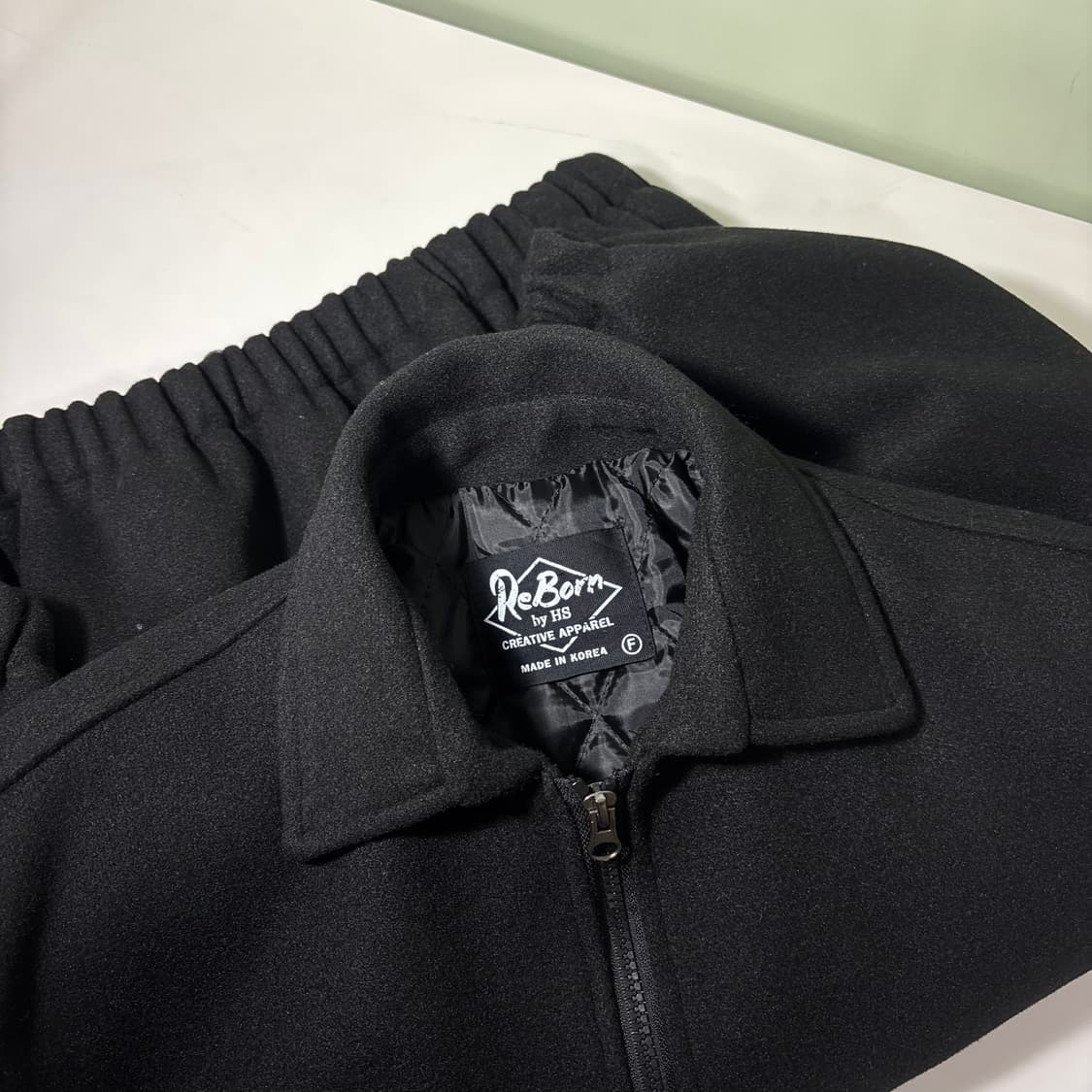 100 VTG 블랙 투웨이 바시티자켓 상품이미지4