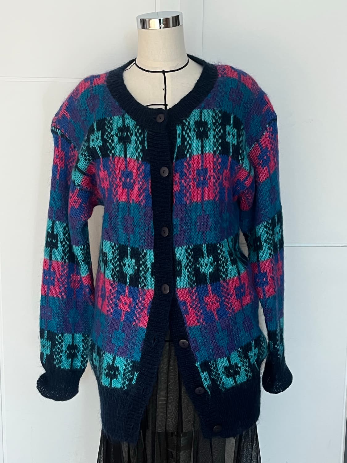 일본 빈티지 패턴 가디건  상품이미지1