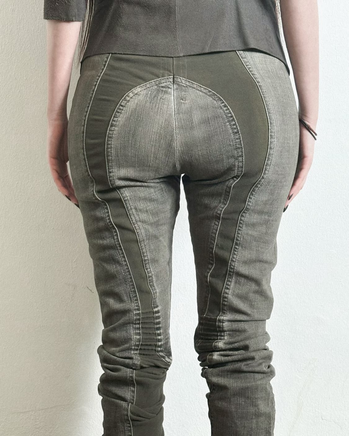 홀드중** 릭오웬스 다크쉐도우 초기 아카이브 바이커 레깅스 팬츠 상품이미지2