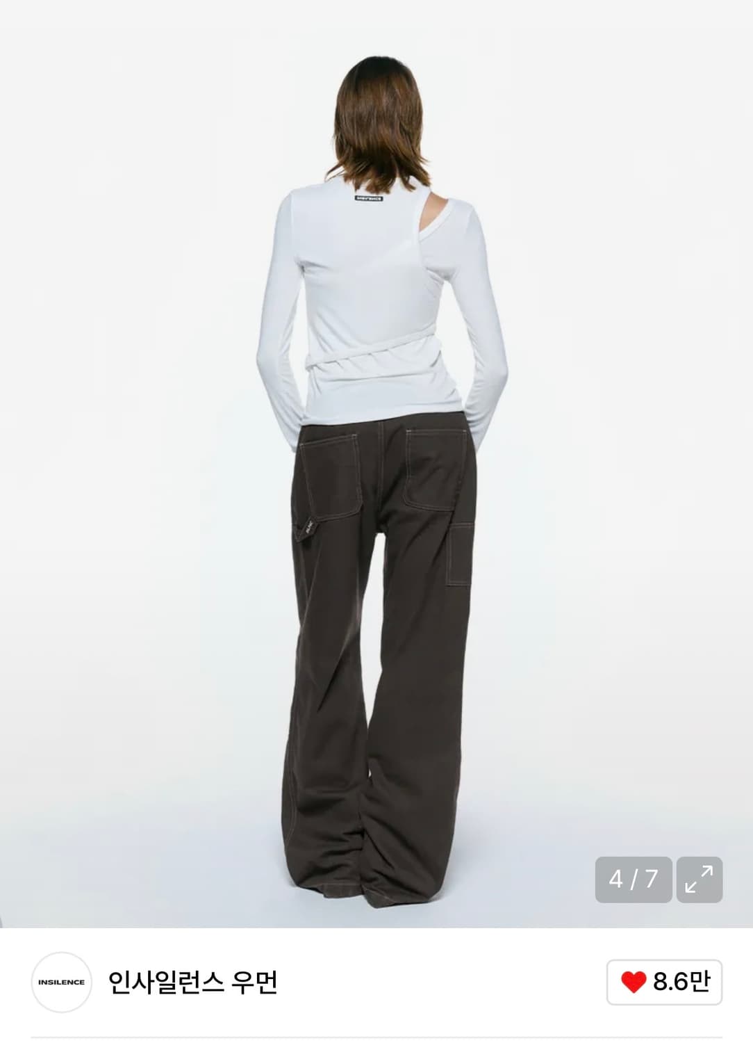 인사일런스 우먼 컷아웃 탑  상품이미지2