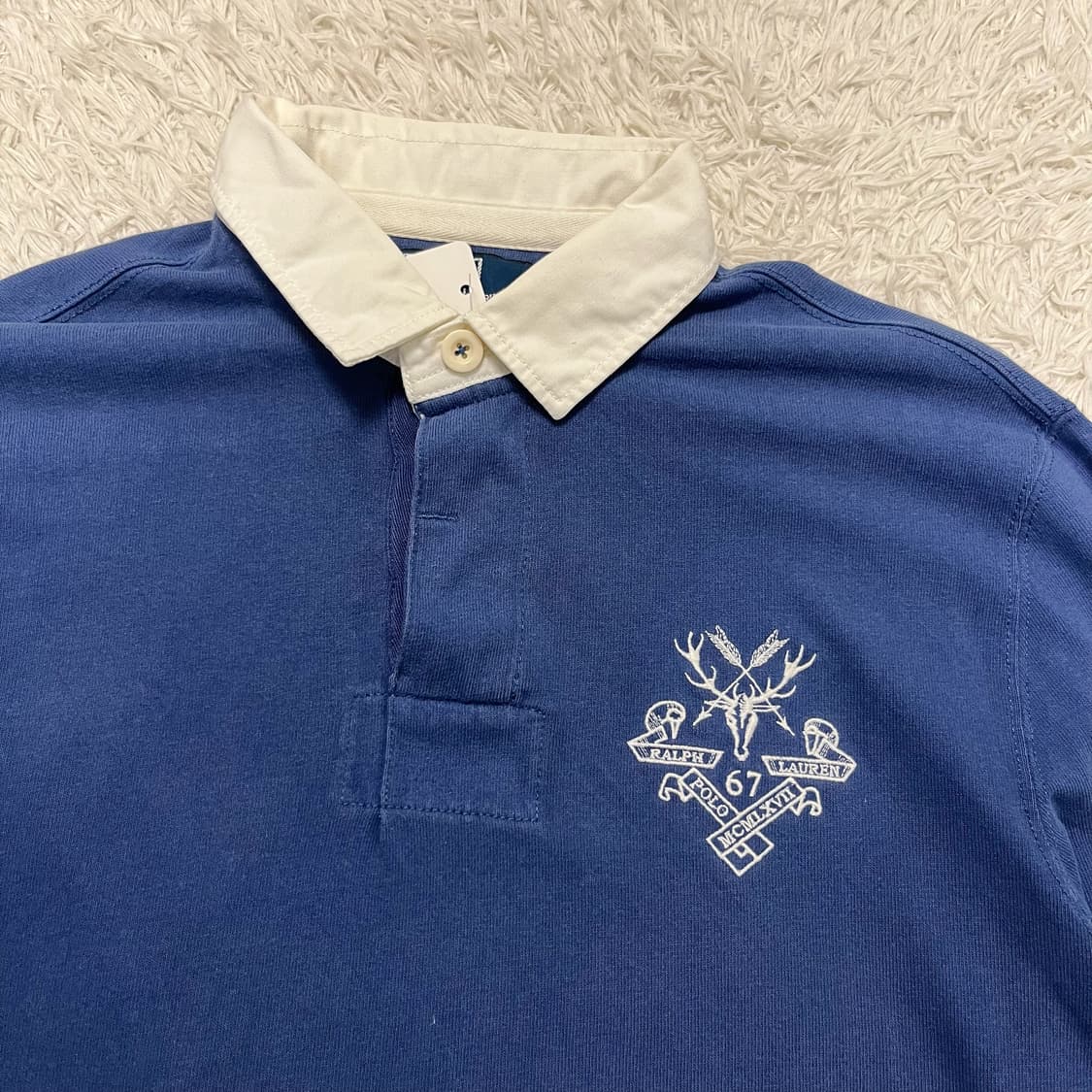 Polo Ralph Lauren sky blue rugby shirt   상품이미지5