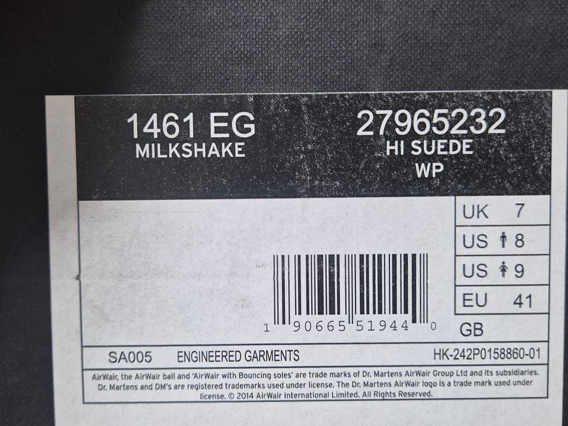 [닥터마틴x엔지니어드가먼츠] 1461 베이지 US8(260) 상품이미지5