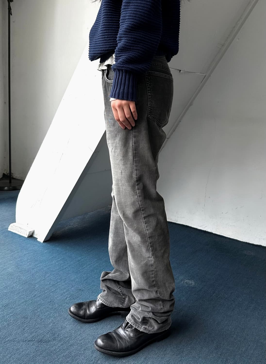 5pkt narrow cord straight pants 상품이미지3