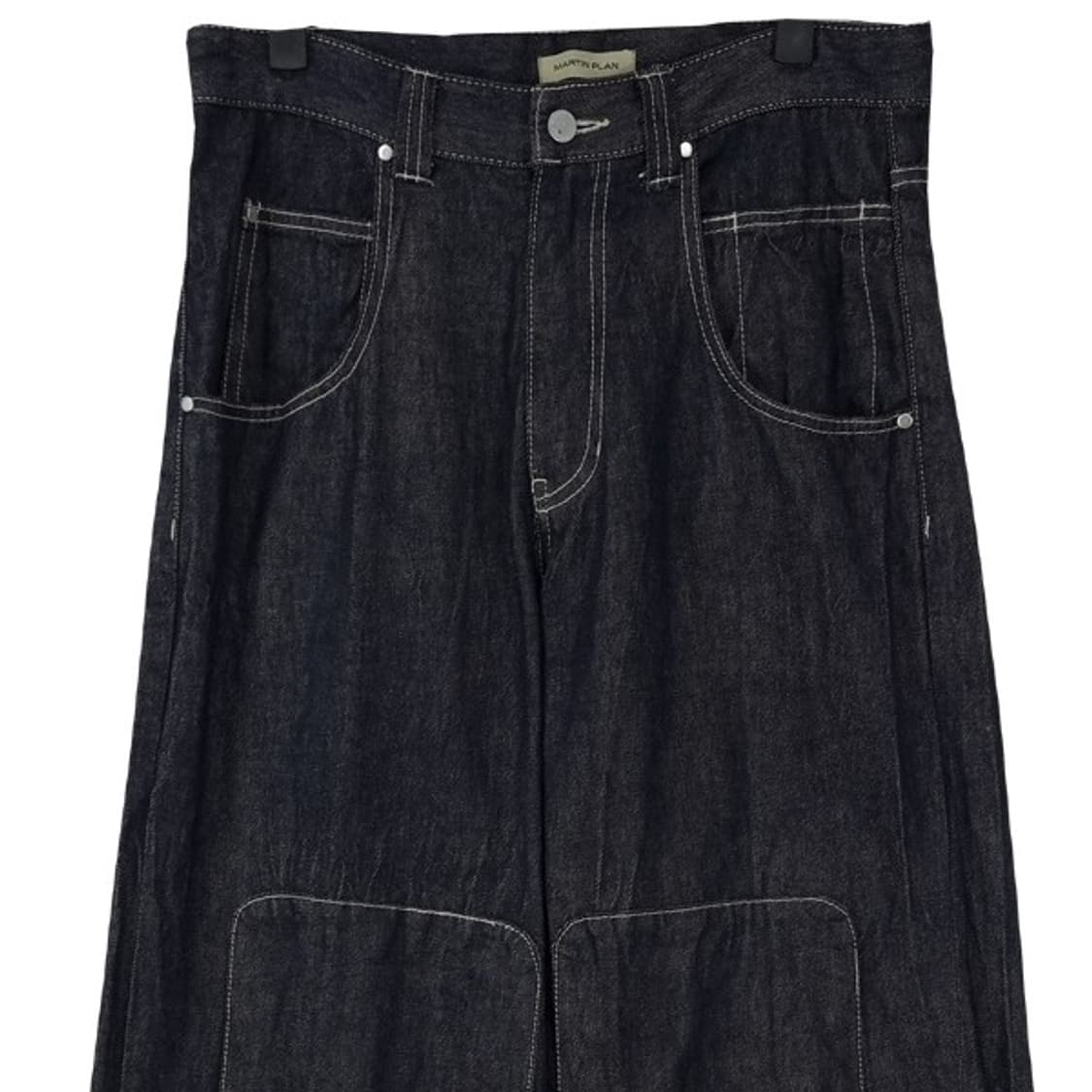 [마틴플랜] 더블니 인디고 와이드 데님 팬츠 M17459 상품이미지4