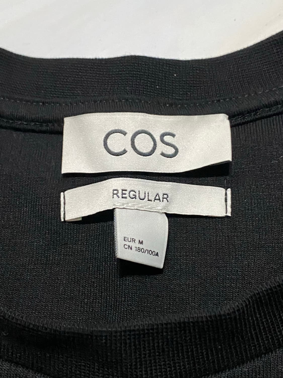 COS 코스 남성 코튼 스웻셔츠 블랙 100 상품이미지5