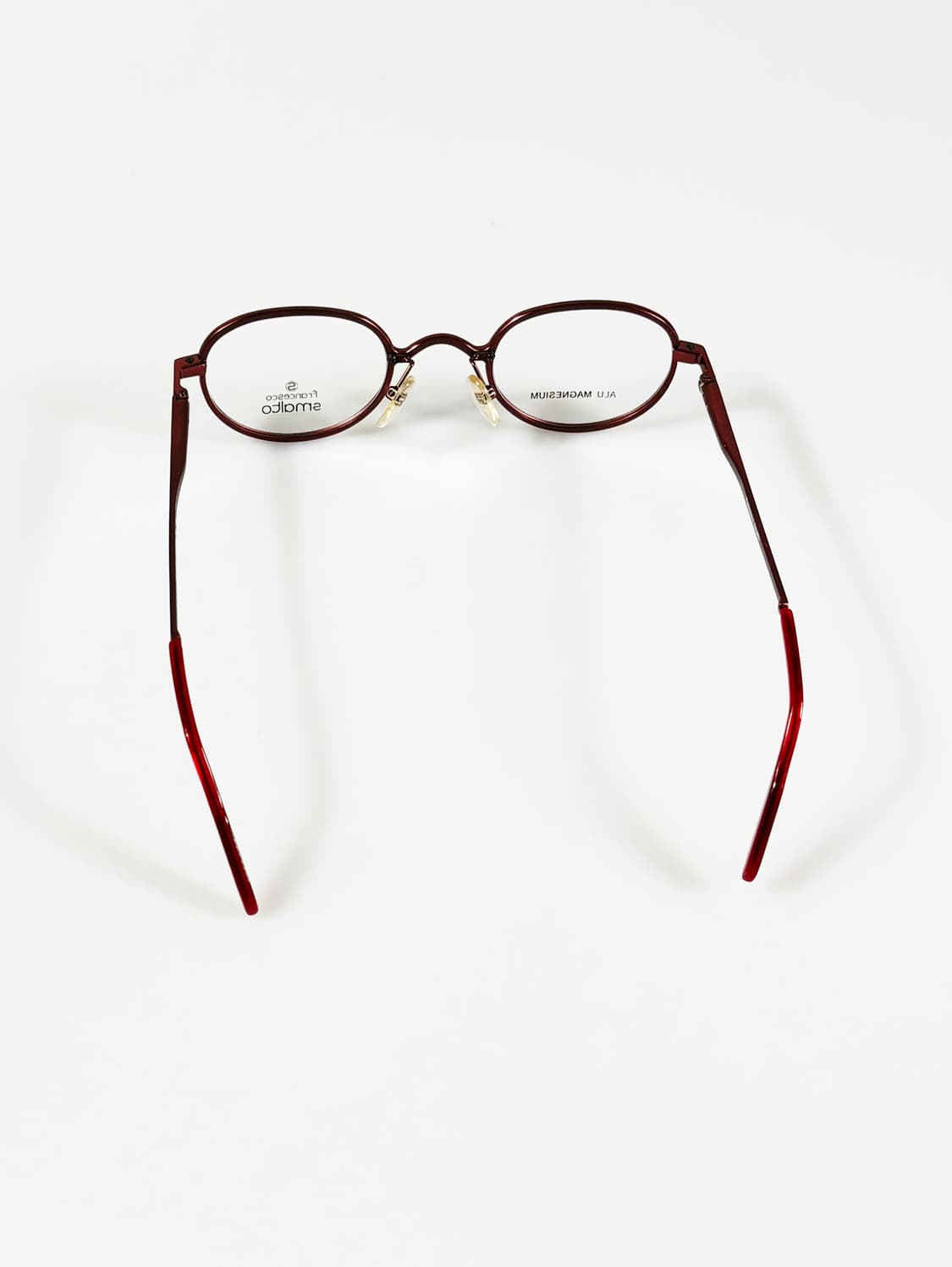 Francesco Smalto 버건디 레드 프레임 빈티지 안경 상품이미지5