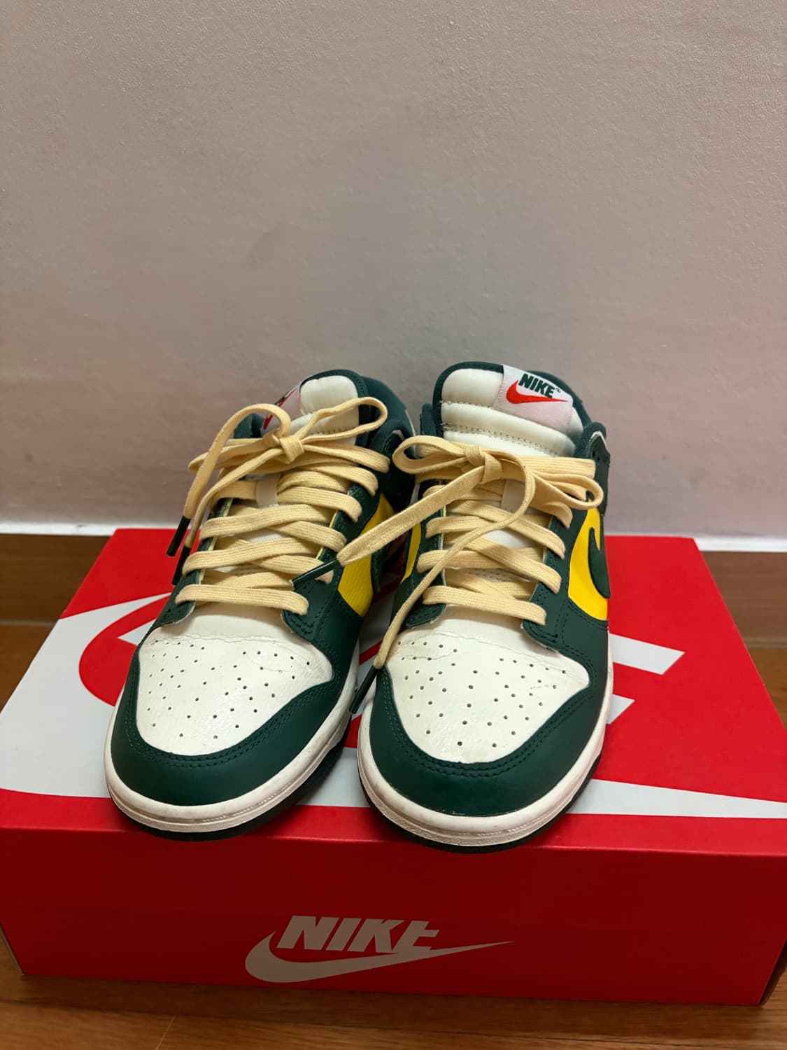 나이키 덩크 로우 그린/옐로우 색상 240mm 사이즈 상품이미지2