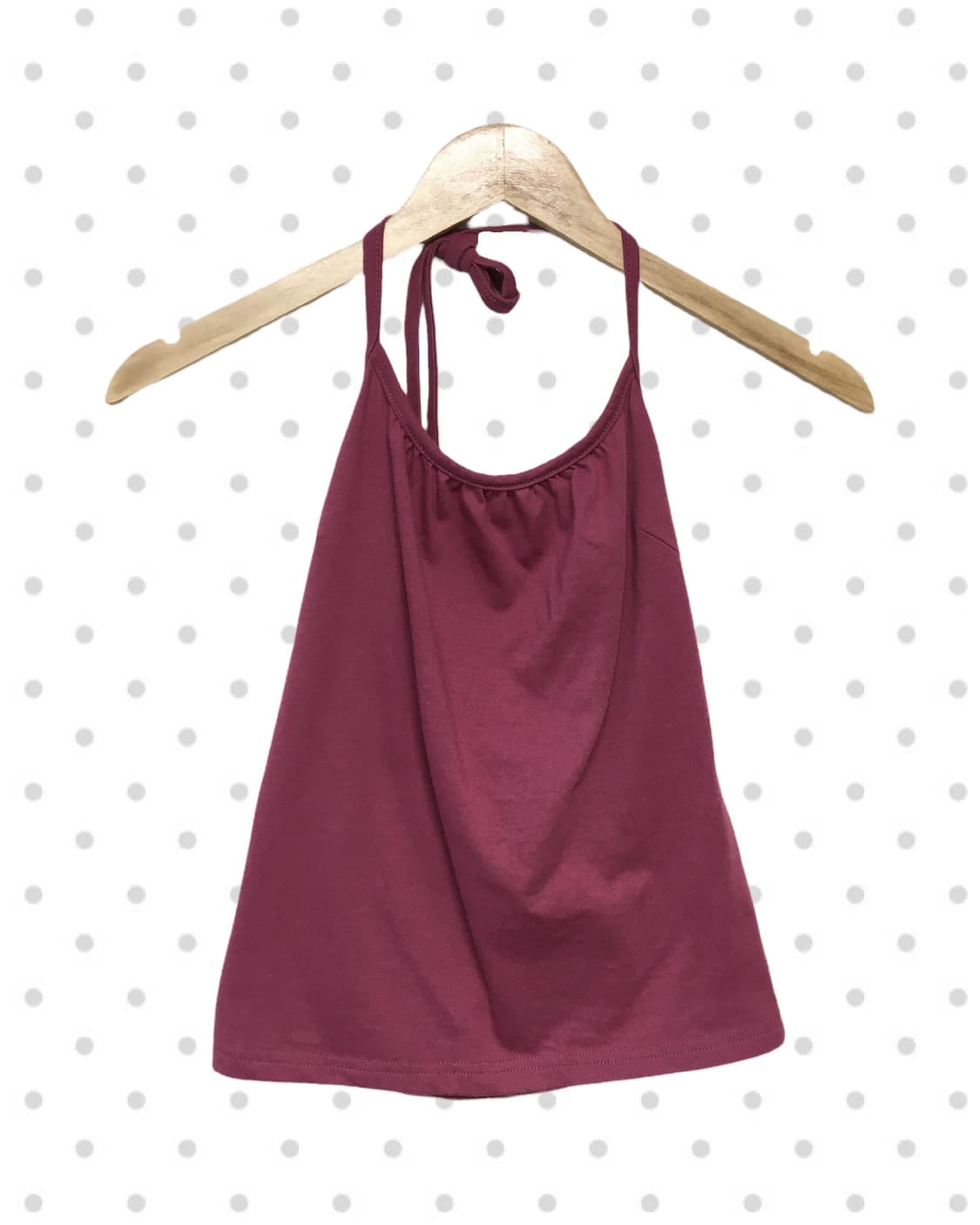 vintage halter neck sleeveless top pink 상품이미지4