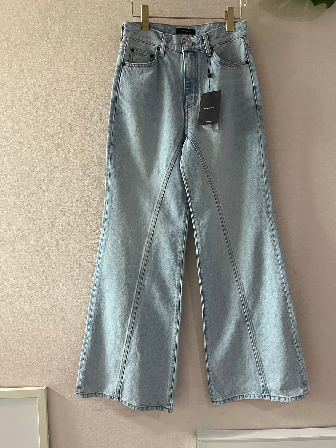 더로랑 세미와이드트위스트진(라이트블루M) 상품이미지6