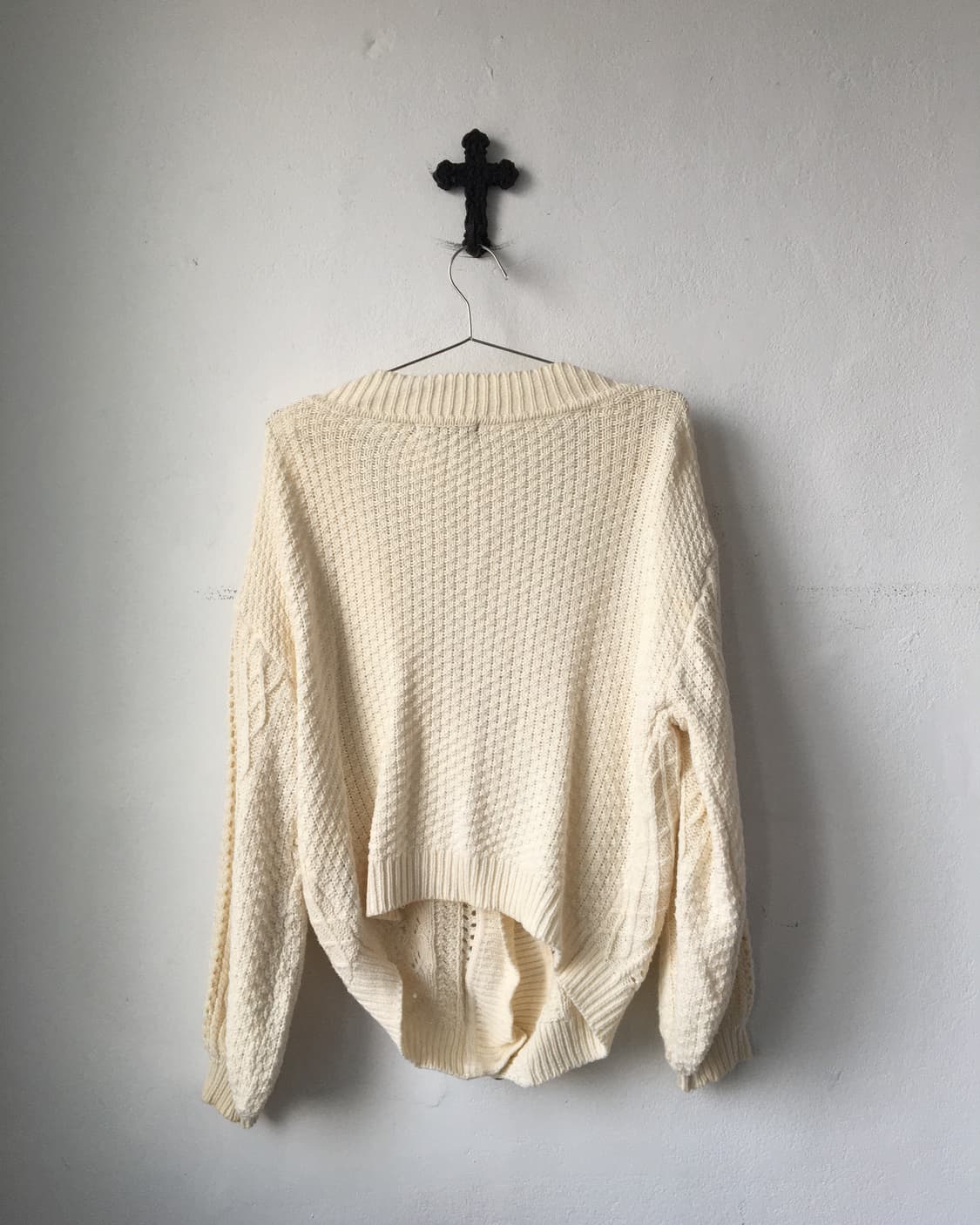 Cable pattern knit cardigan 상품이미지5