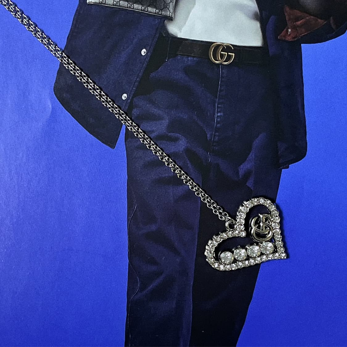 구찌 글리터 하트 글램 목걸이 상품이미지5