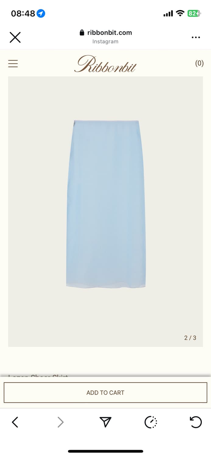 리본빛 Lozen Sheer Skirt M사이즈 상품이미지1