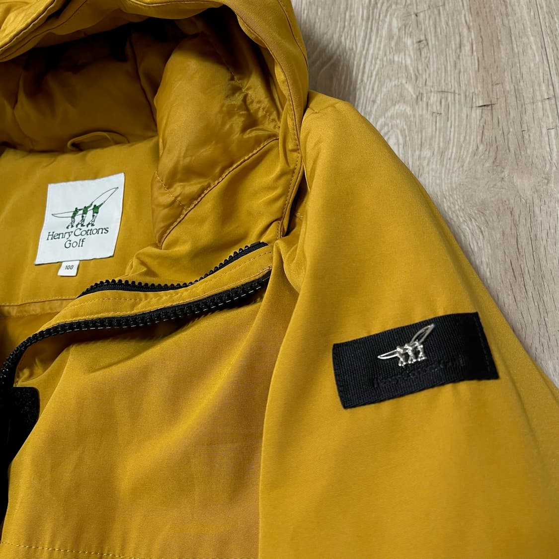 헨리코튼 골프 남성 구스다운 후드 야상 롱패딩 L/100  상품이미지4