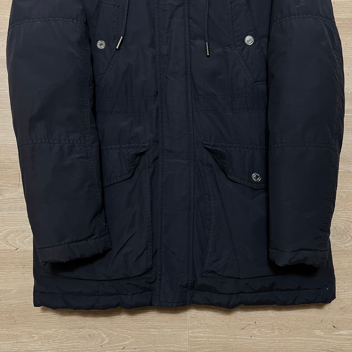 캘빈클라인 진스 여성 덕다운 후드 파카 야상패딩 [네이비] L/100 상품이미지3