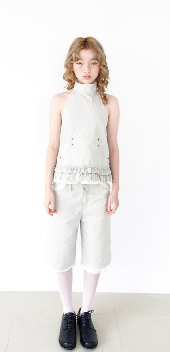 새상품) 샵페어리 홀터넥 프릴탑 halter neck frill top 상품이미지1