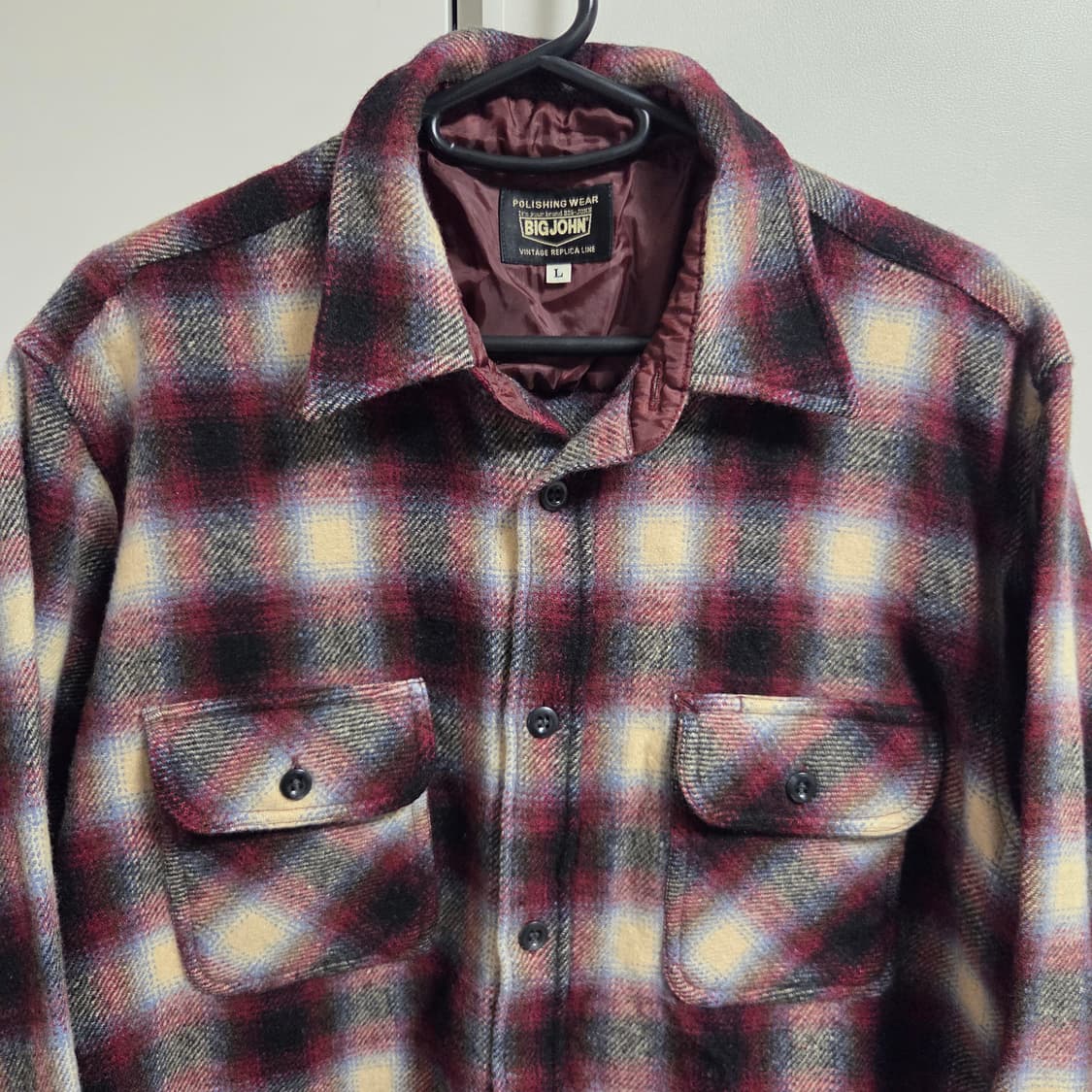 Big John 빅존 재팬 울 플란넬 체크 셔츠 L(100) 상품이미지2