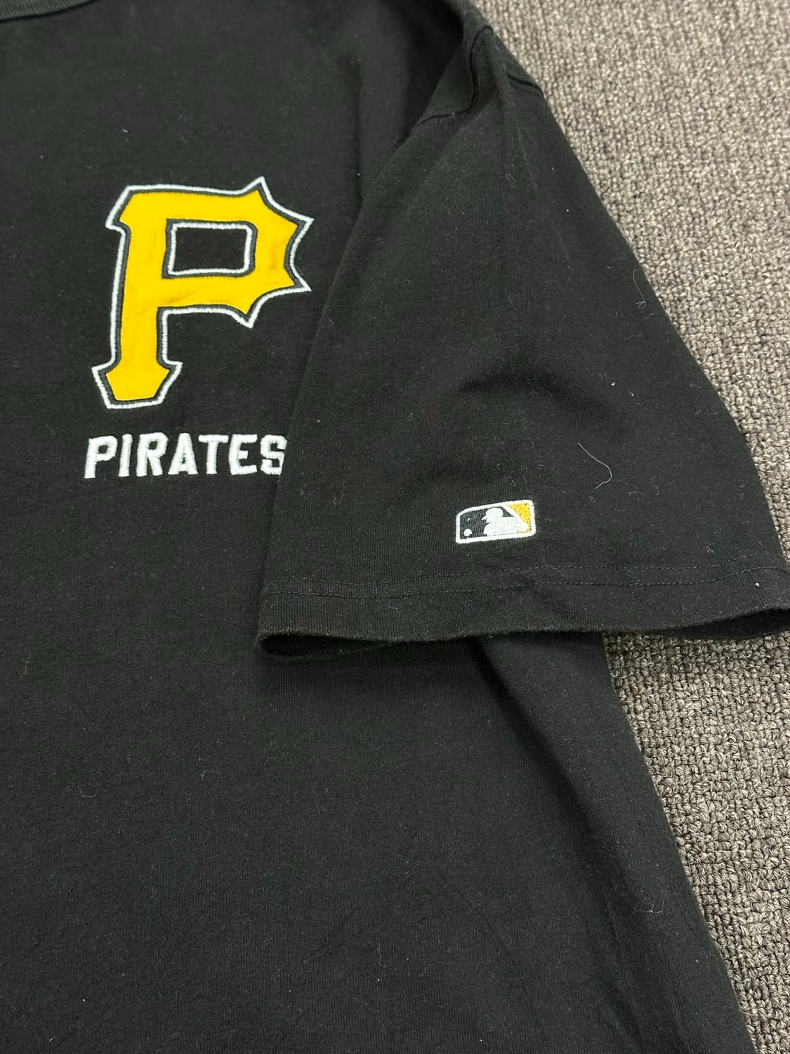 L)MLB vintage 자수 패치 마제스틱 반팔 상품이미지3