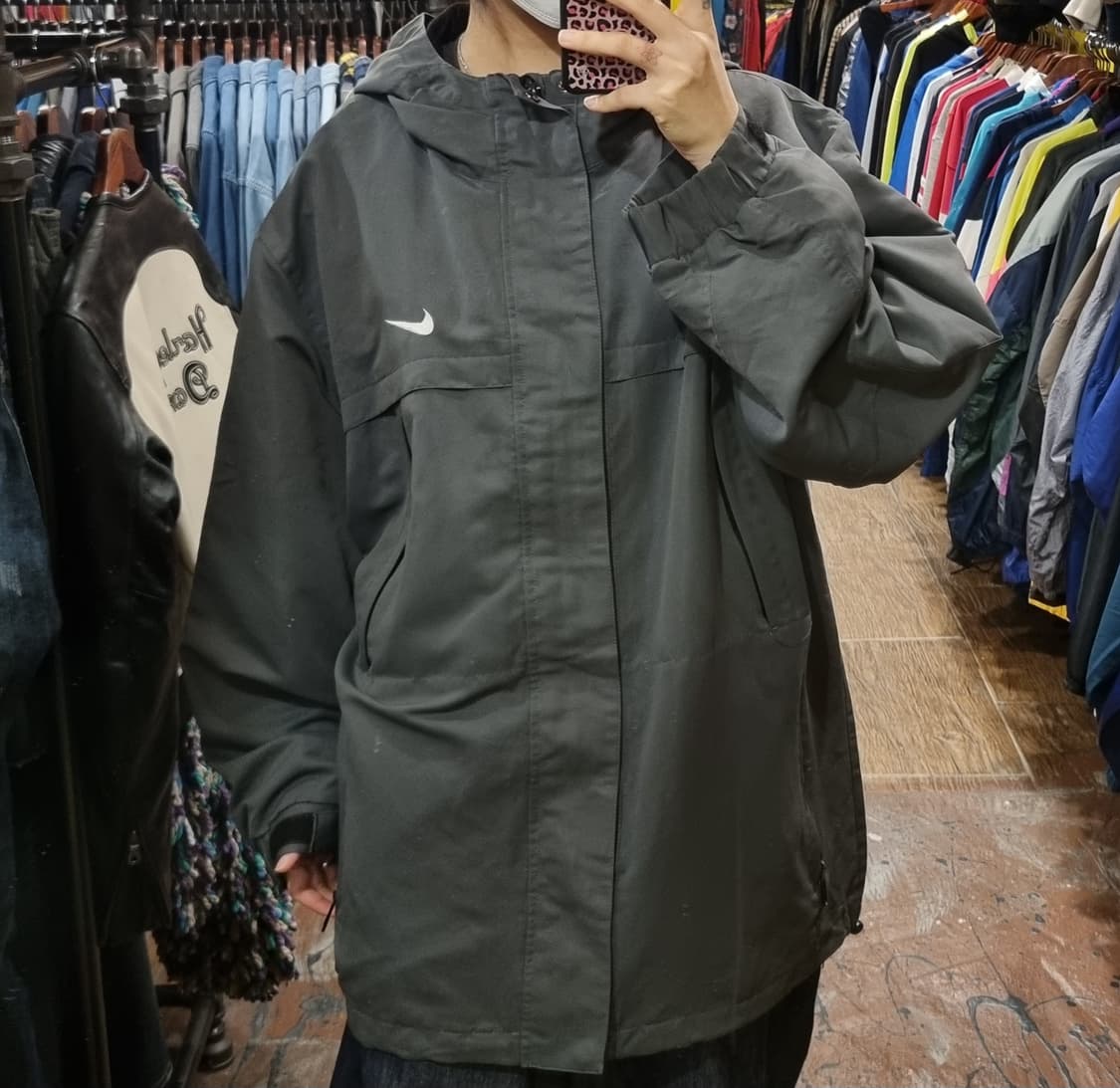 [Hi] 나이키 바람막이 그레이 상품이미지1