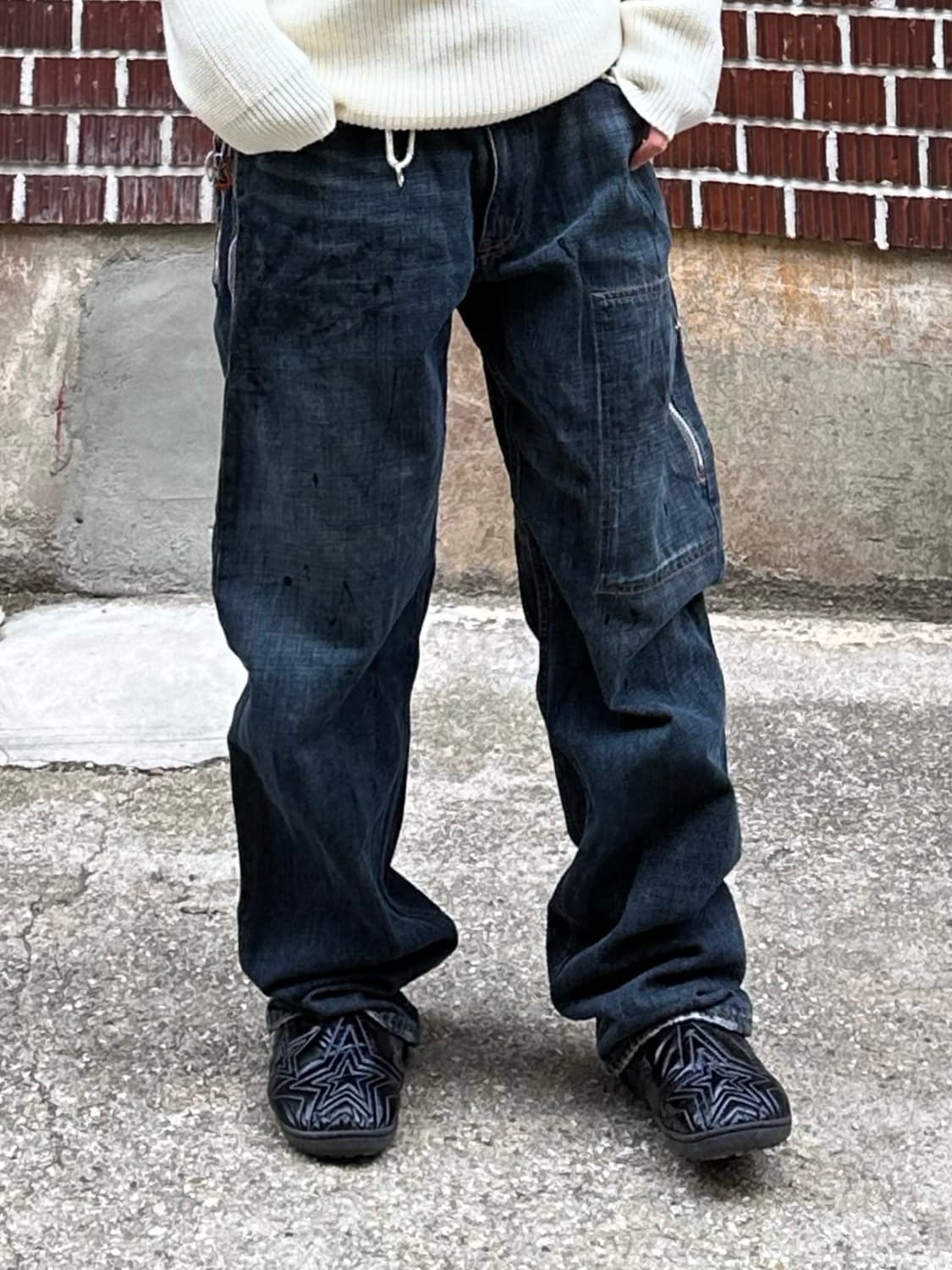 슈프림 바라클라바 니트 일루반스 스웨이드 자켓 빈티지 워싱 팬츠 상품이미지7