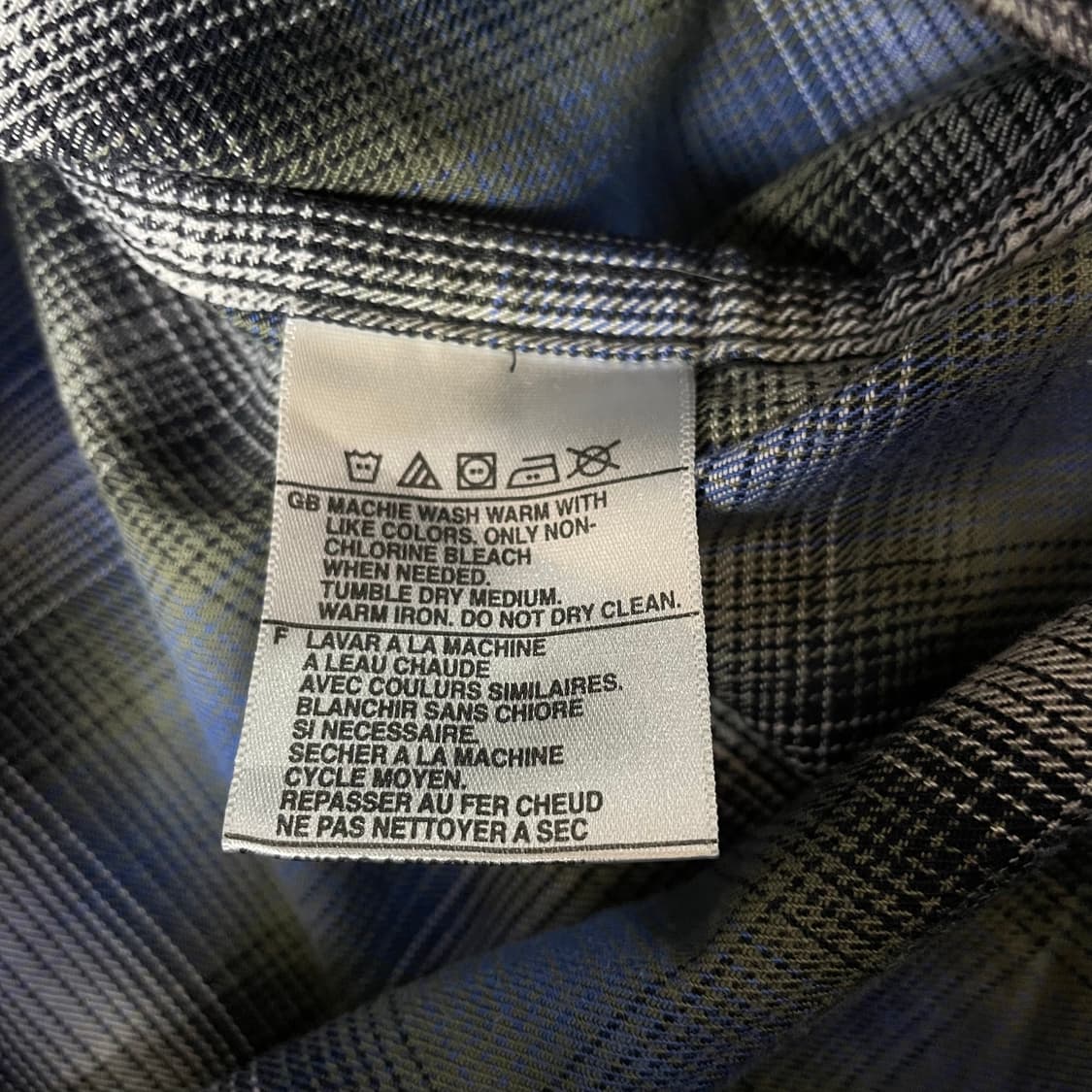 할리데이비슨 블루 그레이 체크 투포켓 조끼 상품이미지5