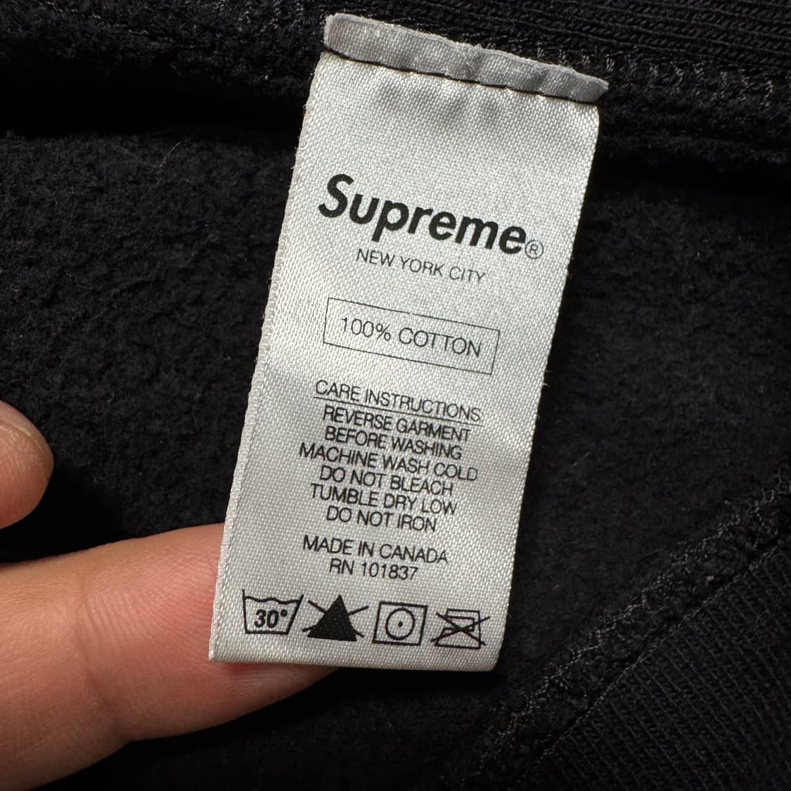 Name : 슈프림 자수 S로고 크루넥 블랙 컬러 맨투맨 :)  상품이미지7