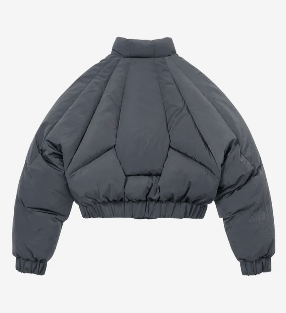 아조바이아조 패널드 쇼트 패디드 자켓 그레이 L 상품이미지3