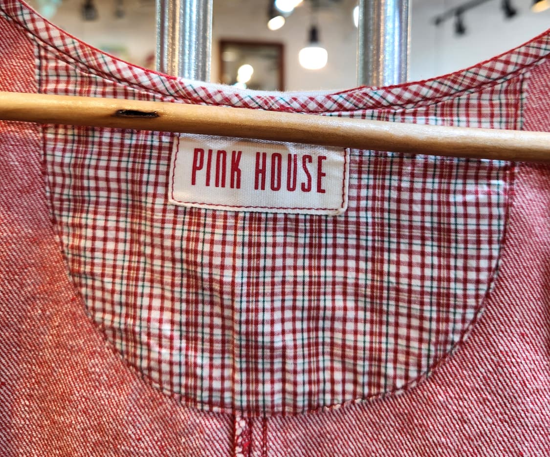 제펜 pink house 핑크 하우스 데님 빈티지 원피스 상품이미지3