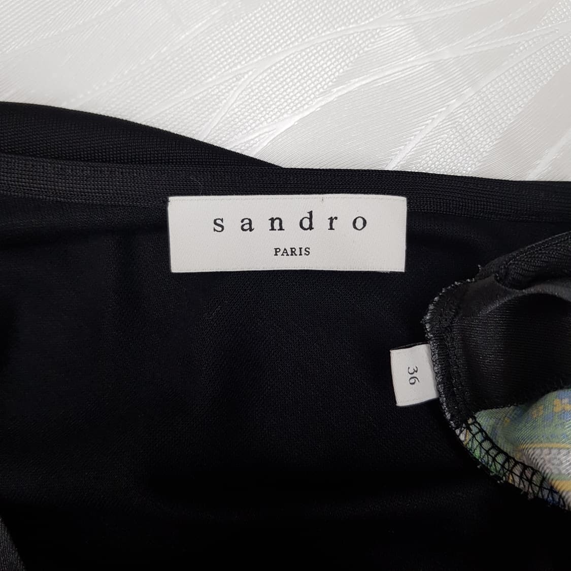 산드로 SANDRO 페이즐리 드레이프 포인트 원피스 36사이즈 상품이미지5