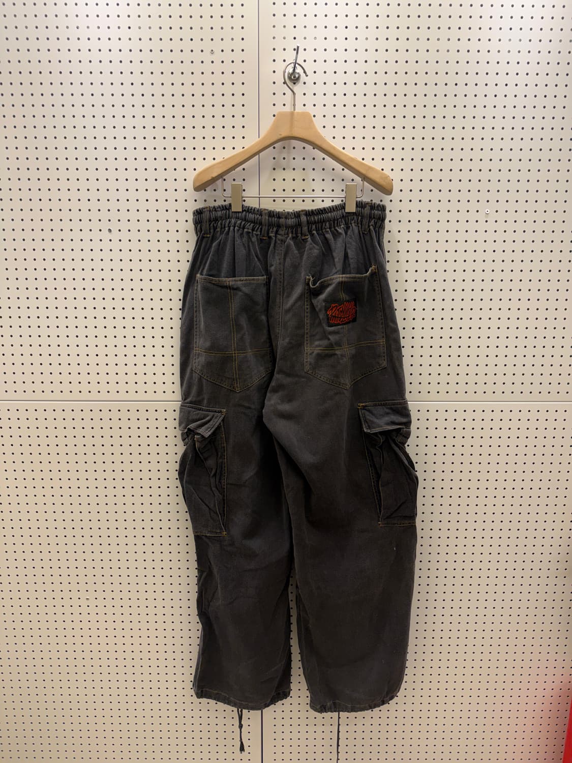 빈티지 카고 스트링 패치 와이드 팬츠 U253 상품이미지4