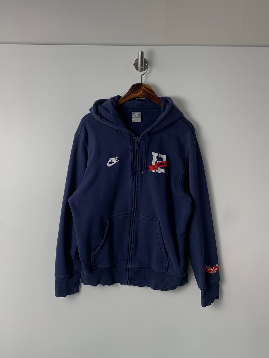 나이키 백로고 네이비 후드집업 상품이미지3