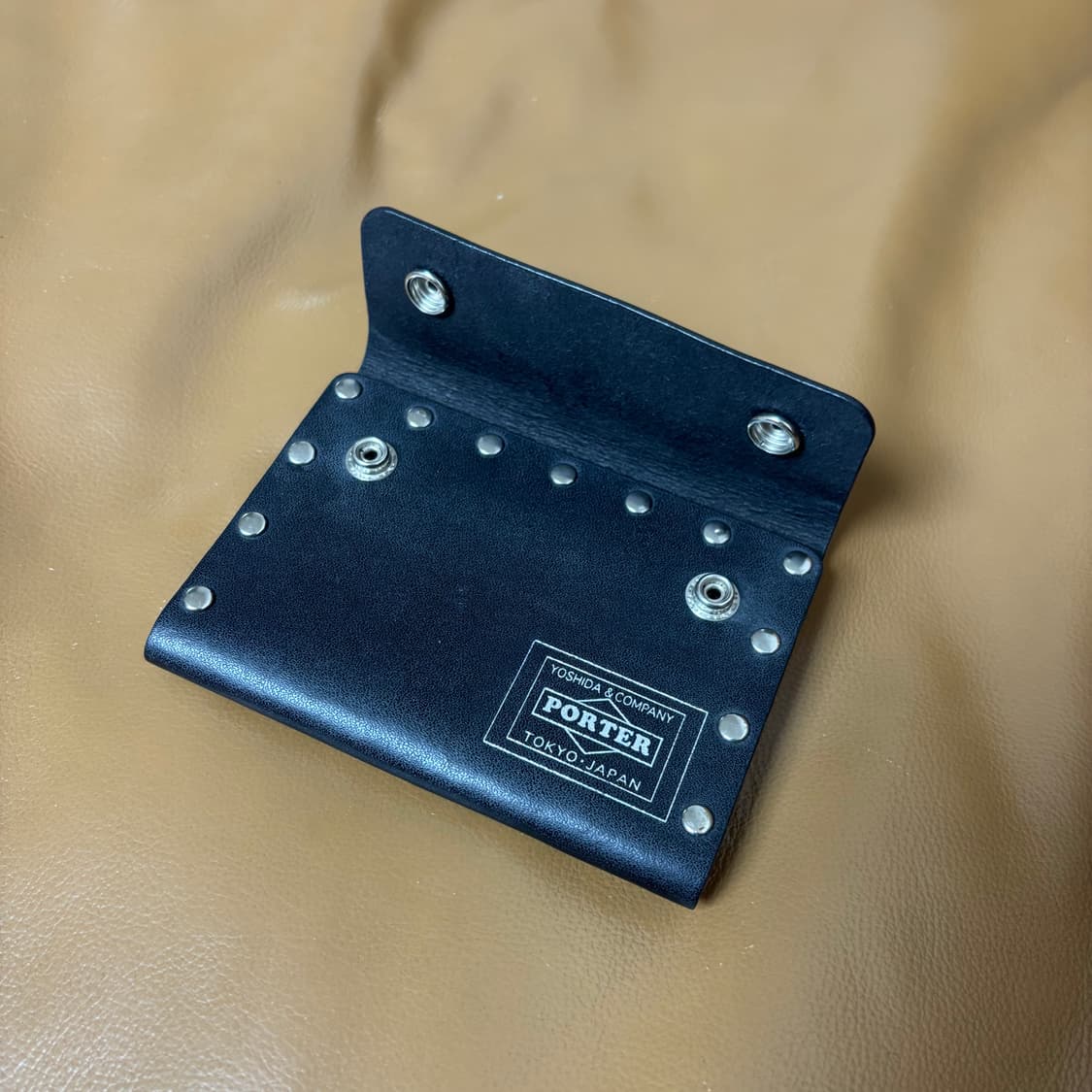PORTER 포터 스터드 레더 월렛 지갑 블랙 상품이미지4