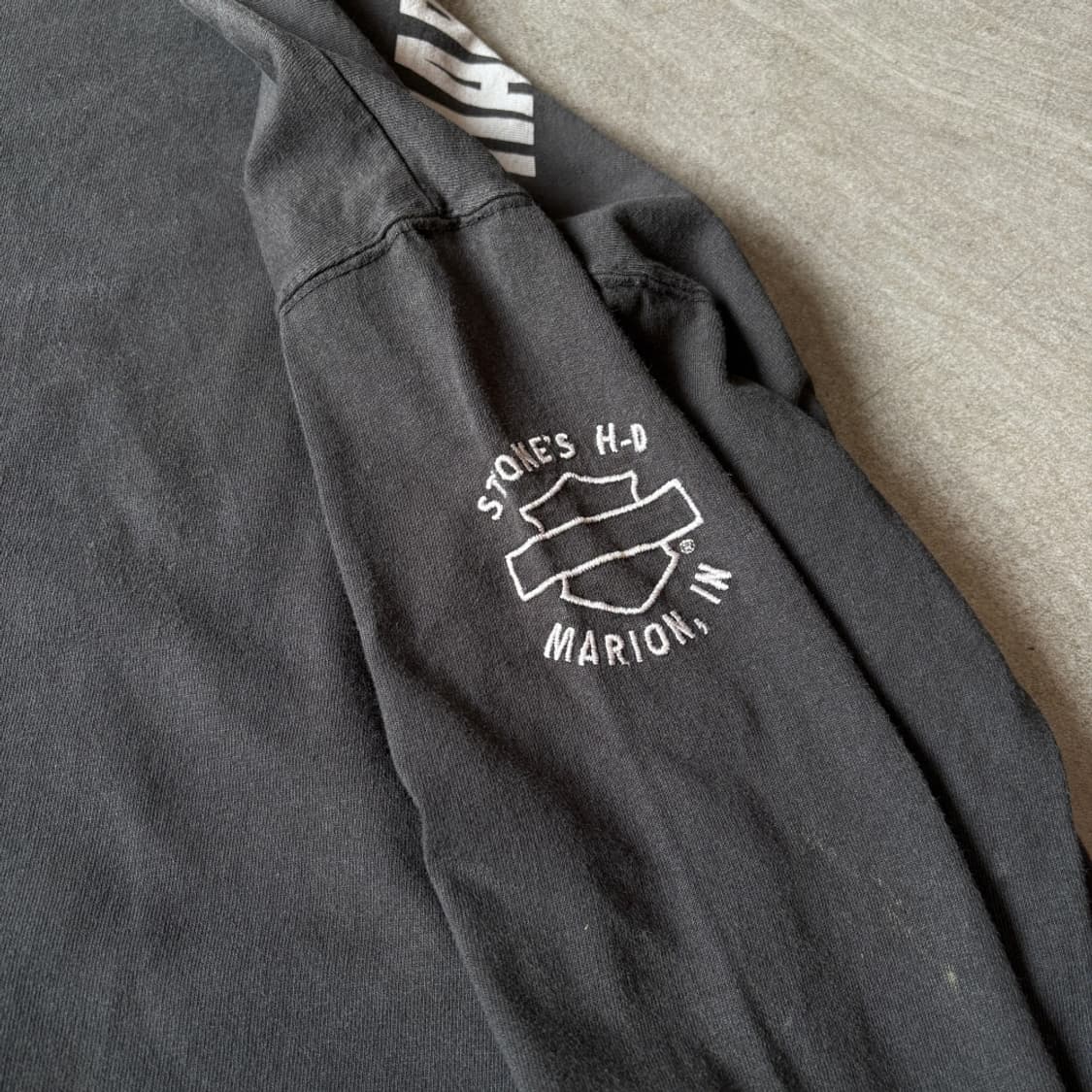 90년대 미국 생산 할리데이비슨 블랙 긴팔 티셔츠 상품이미지8