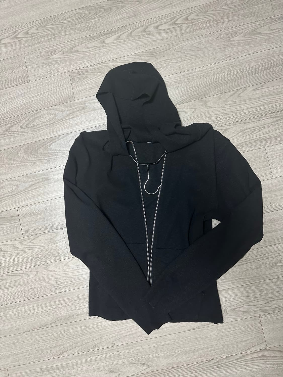 모노프리베 textured hoodie zip 초판 상품이미지2