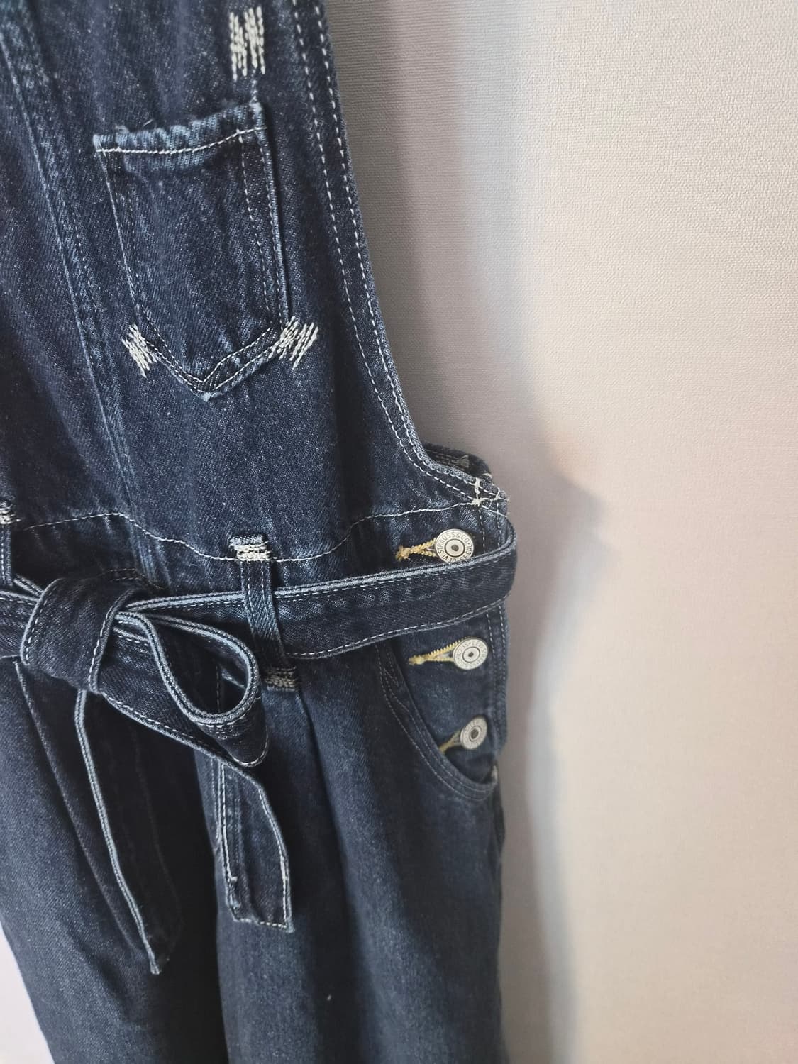 [리바이스 레드] 여성 루즈 와이드 데님 오버롤 (XS) 상품이미지4