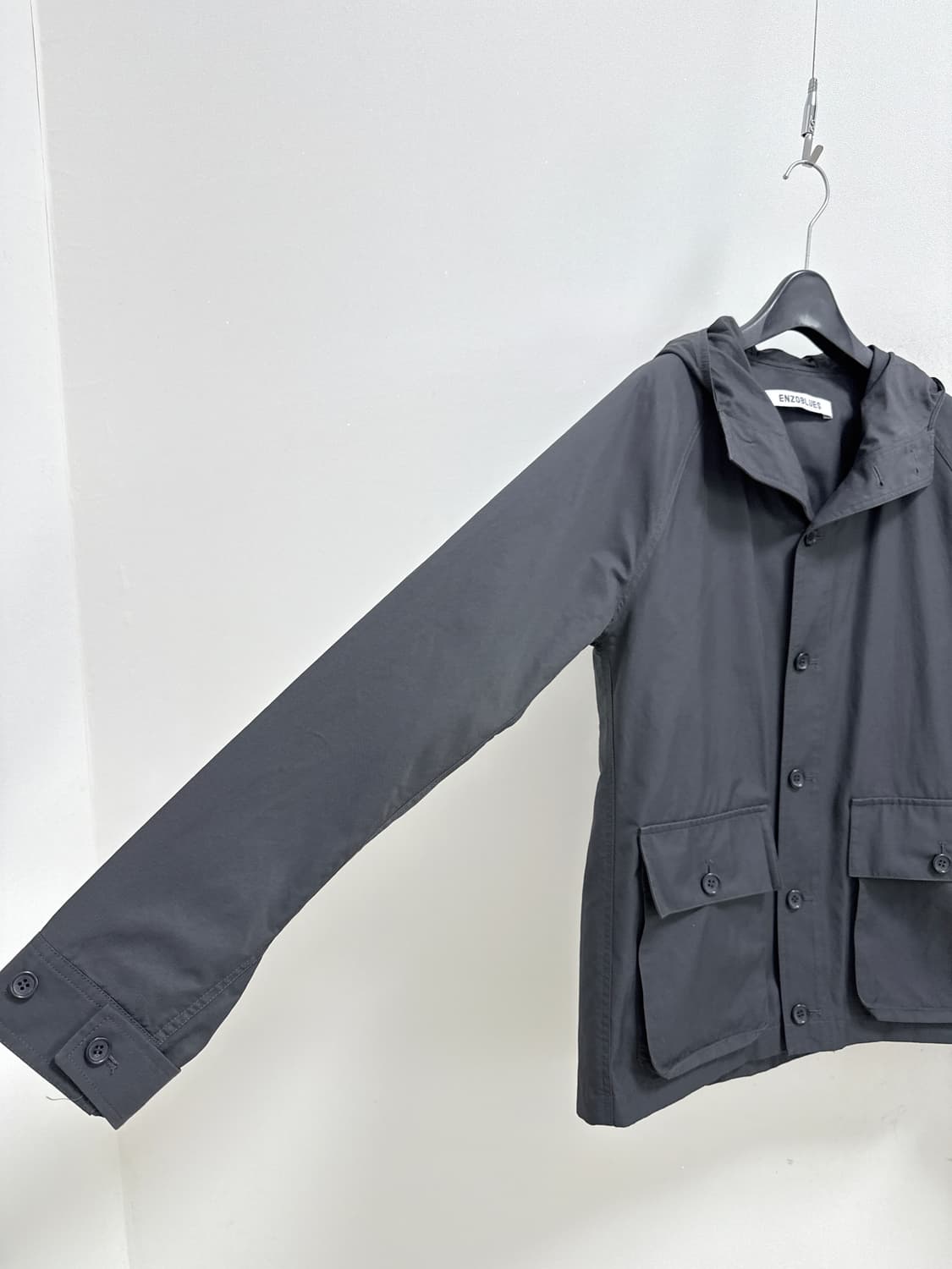 엔조블루스 후드 버튼 자켓 상품이미지5