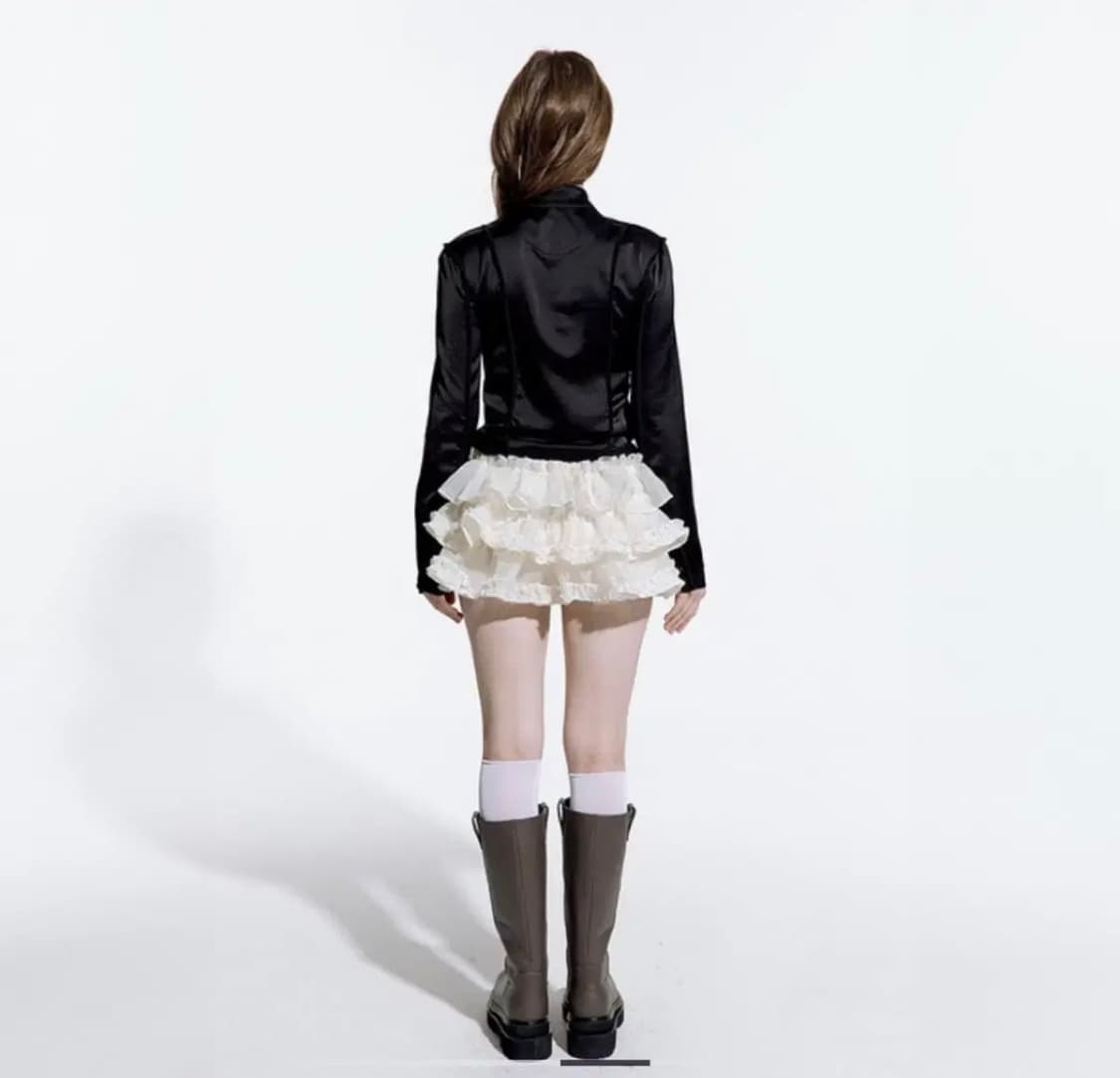 러프넥 TUTU PANTS SKIRT CREAM 상품이미지4