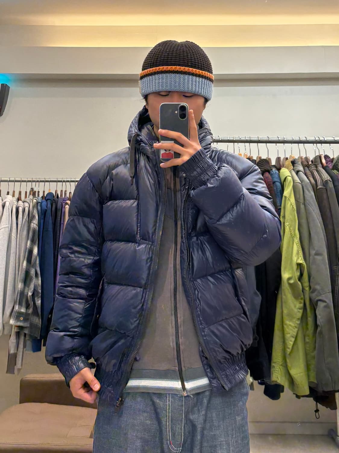 디젤 블랙골드라인 후드 다운 패딩 상품이미지8