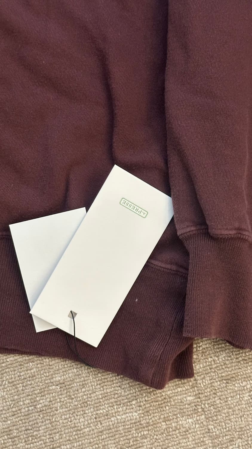 아프레쎄 빈티지 스웻 버건디 3 상품이미지2