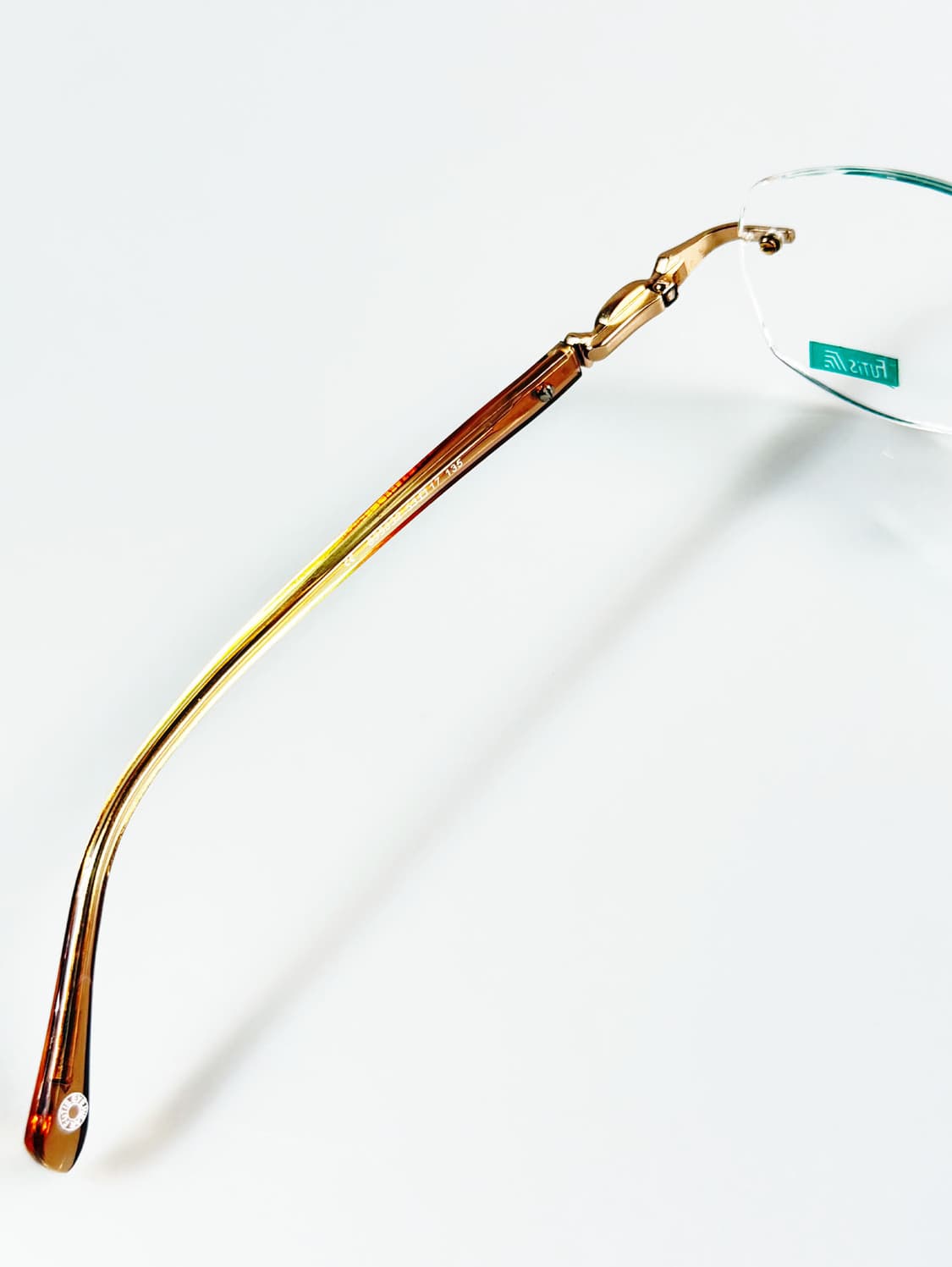 90s FUTIS 무테 스퀘어 메탈 프레임 빈티지 안경 상품이미지7