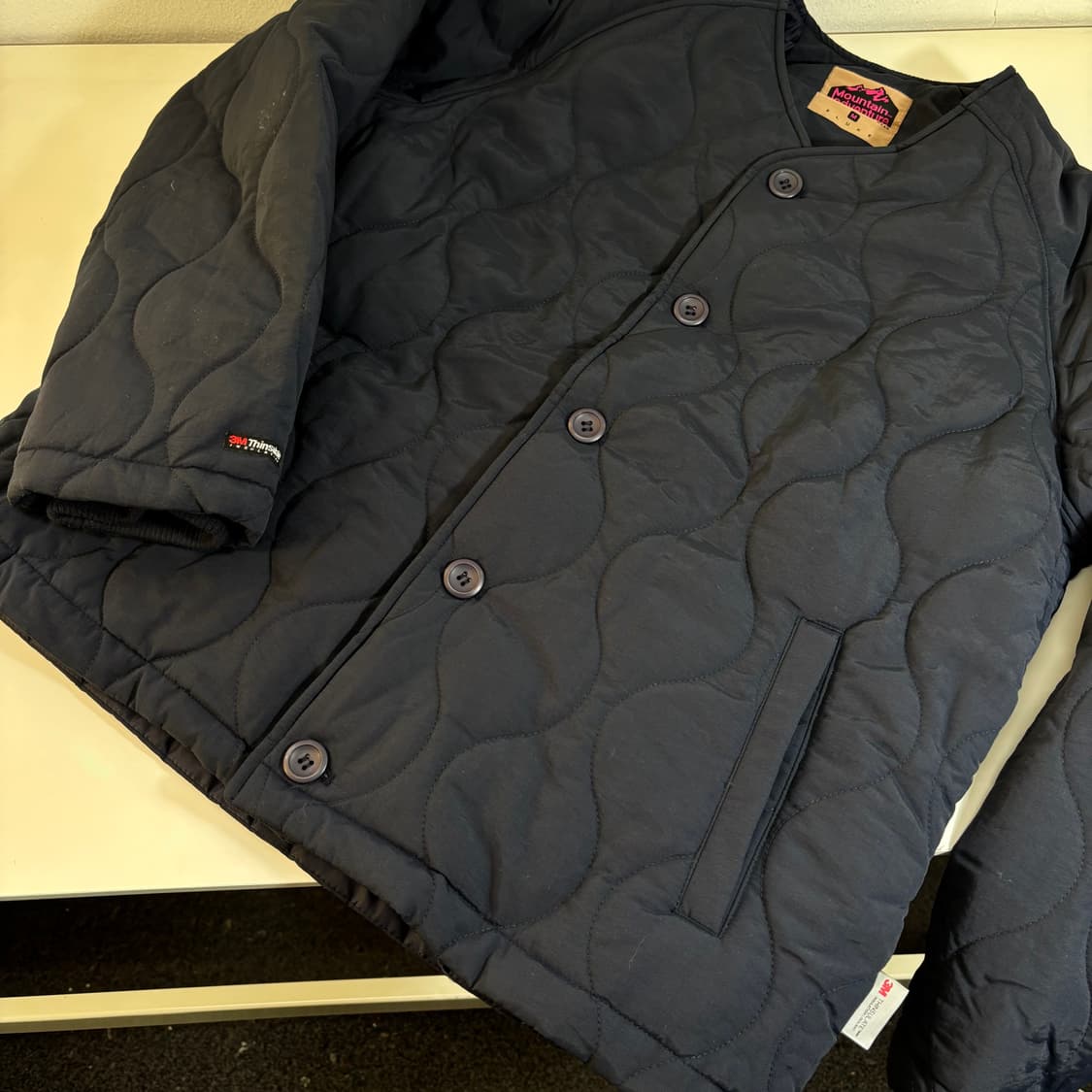 M FLUKE 플루크 네이비 깔깔이 퀼팅자켓 상품이미지1