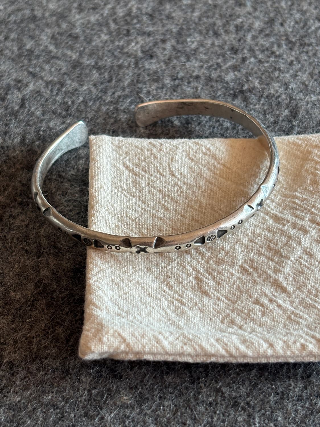 실버 오픈 뱅글 빈티지 팔찌 (새상품 / 17.5g) 상품이미지1