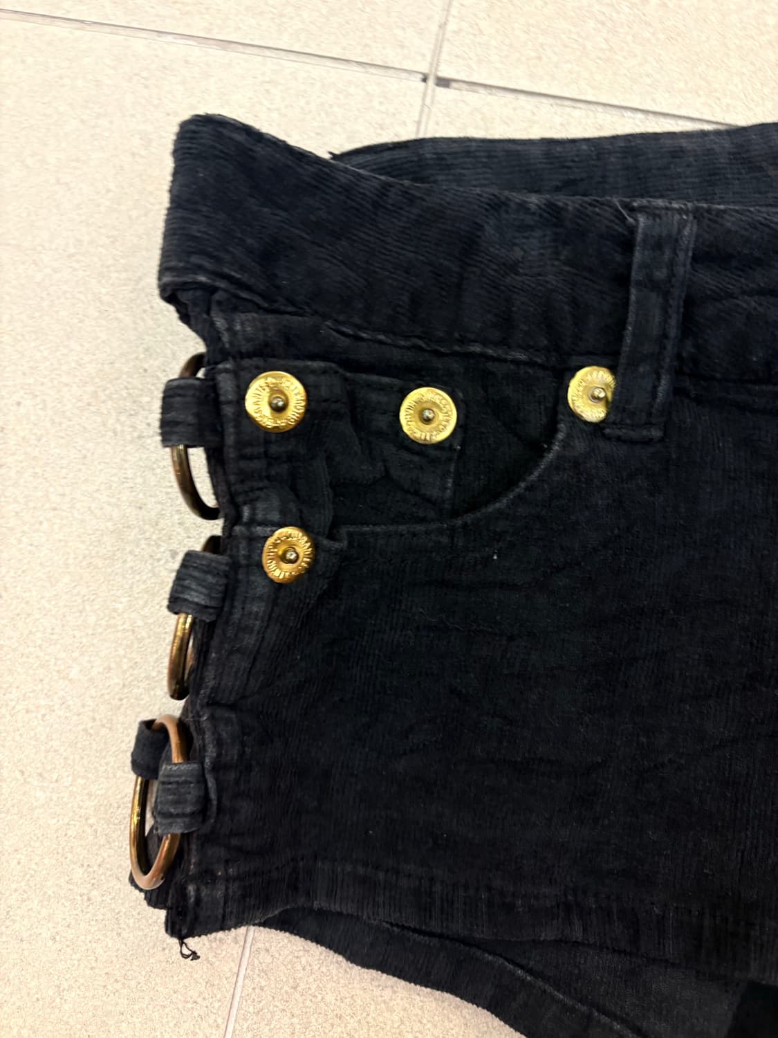 코듀로이 사이드 링 숏츠 상품이미지4