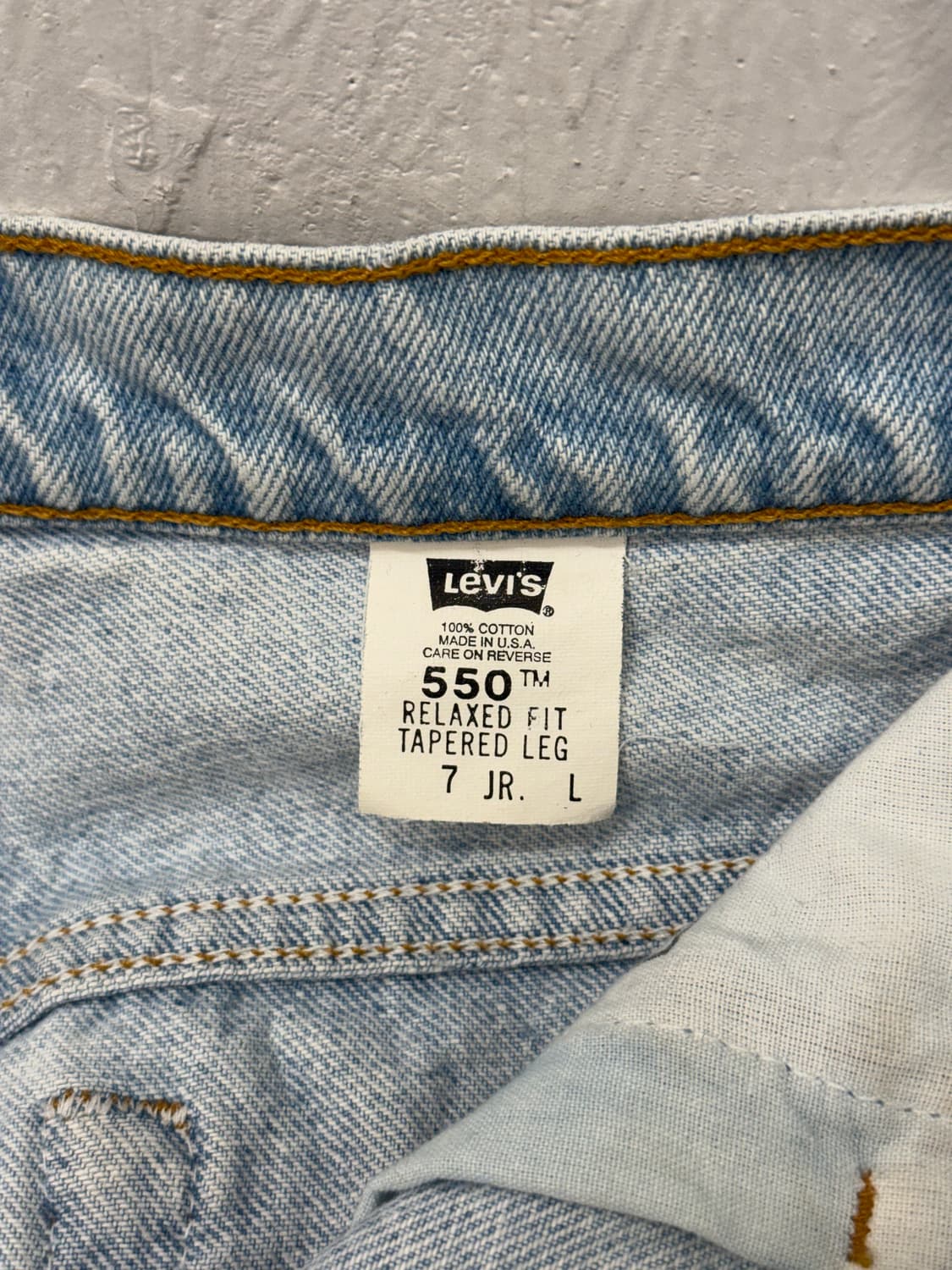 90s USA Levi's 550 Relaxed Denim Shorts 상품이미지7