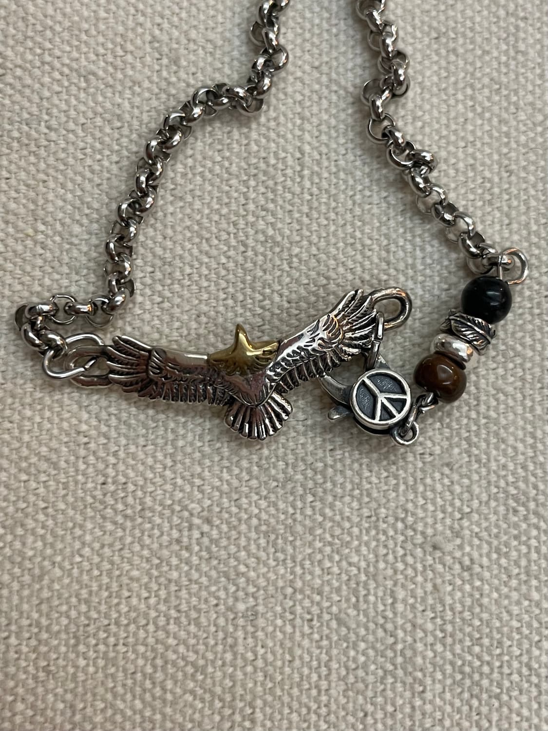 Eagle free호안석 & 실버925 포인트 체인팔찌 상품이미지3