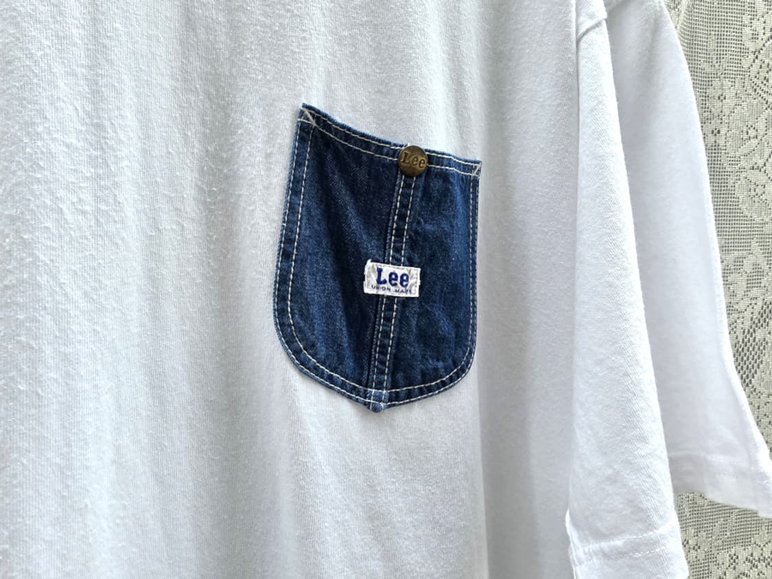 리 데님 포켓 티셔츠 상품이미지4